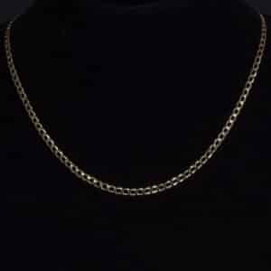 Cadena Tejido Barbado ORO10kt