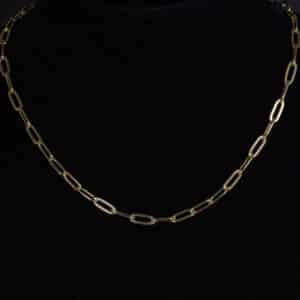 Cadena Tejido Clip ORO10kt