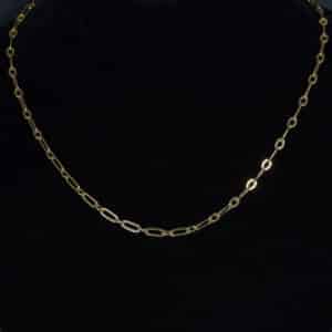 Cadena Tejido Clip 1 Argolla ORO10kt