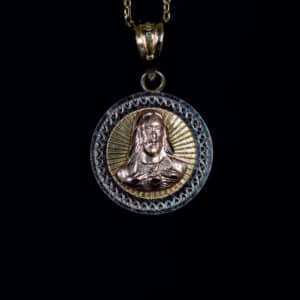 Medalla del Sagrado Corazón ORO10kt