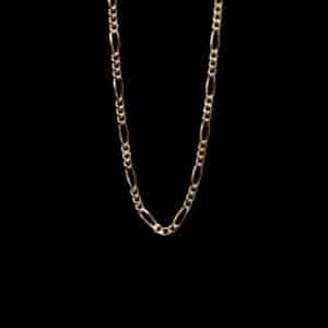 Cadena Tejido Figaro 3x1 ORO10kt